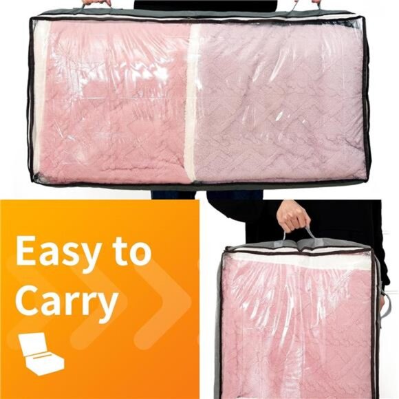 Under Bed Storage Bag 6 Pack Underbed Storage Containers Large Capacity Clothes - Picture 7 of 8